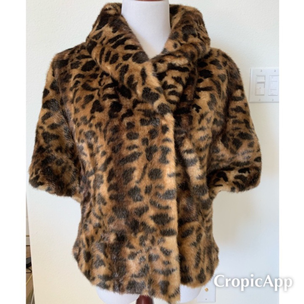 Calvin Klein Faux Leopard Jacket